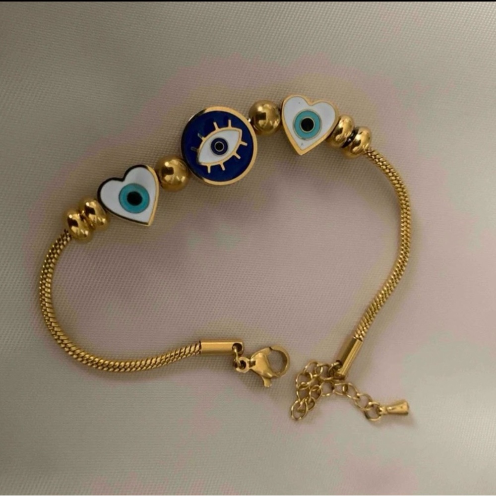 Gold Evil Eye Bracelet